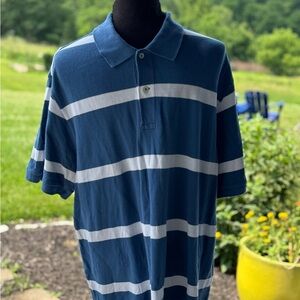 Daniel Cremieux Navy and White Polo Shirt